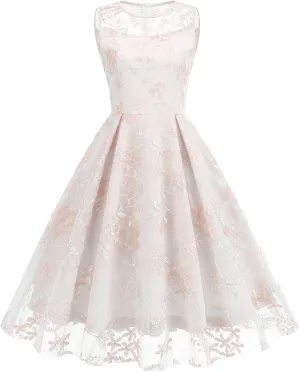 Summer Floral Embroidery Tulle Dress for Women Floral Embroidered Dress for Women Wedding Guest Formal Evening Party Gown