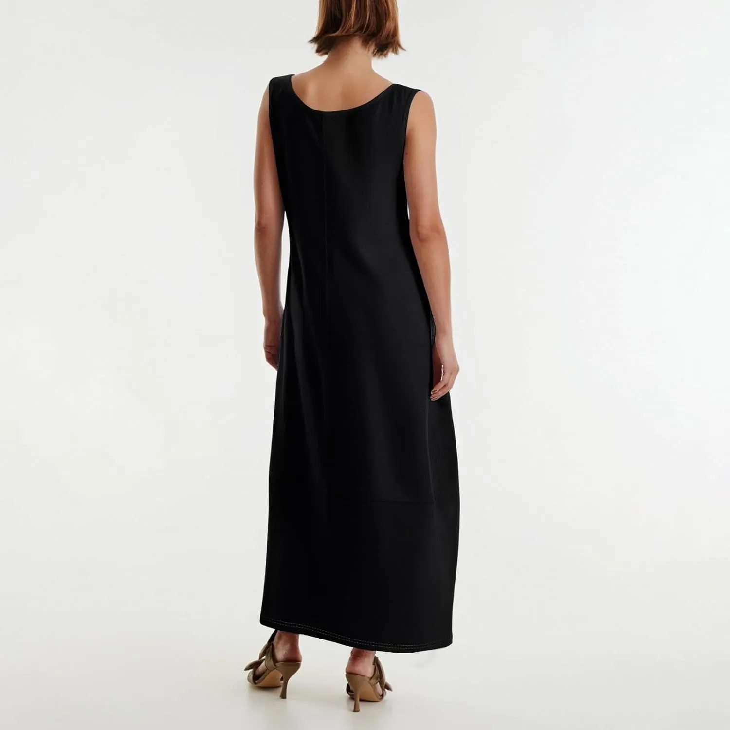 Summer Maxi Dresses for Women 2025 Beach Vacation Sundress Boho Sleeveless Scoop Neck Loose Tank Dress