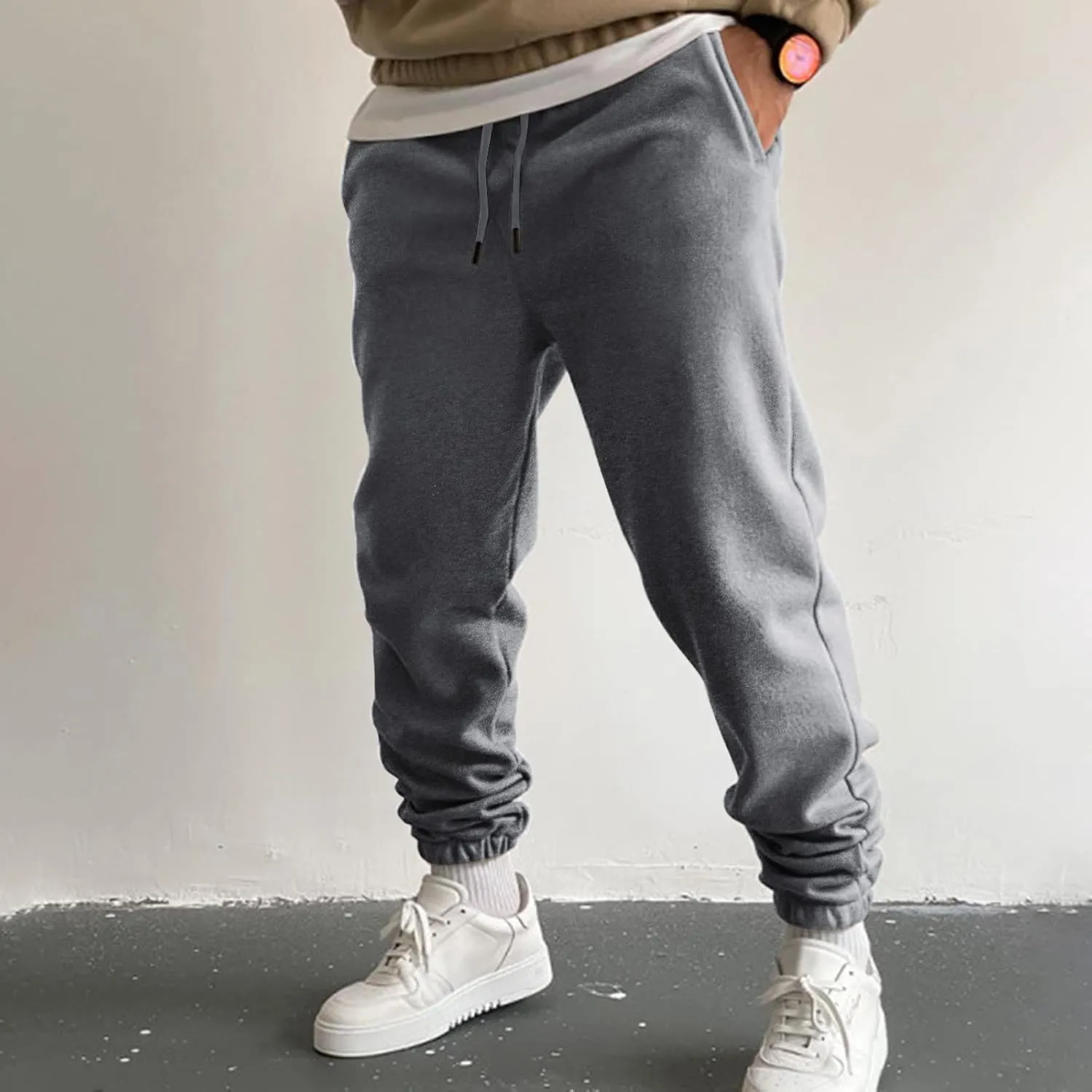 Sweatpants for Men Big and Tall Casual Mens Gifts Cargo Pants Hiking Workout Joggers Elastic Athletic Club Sweatpants