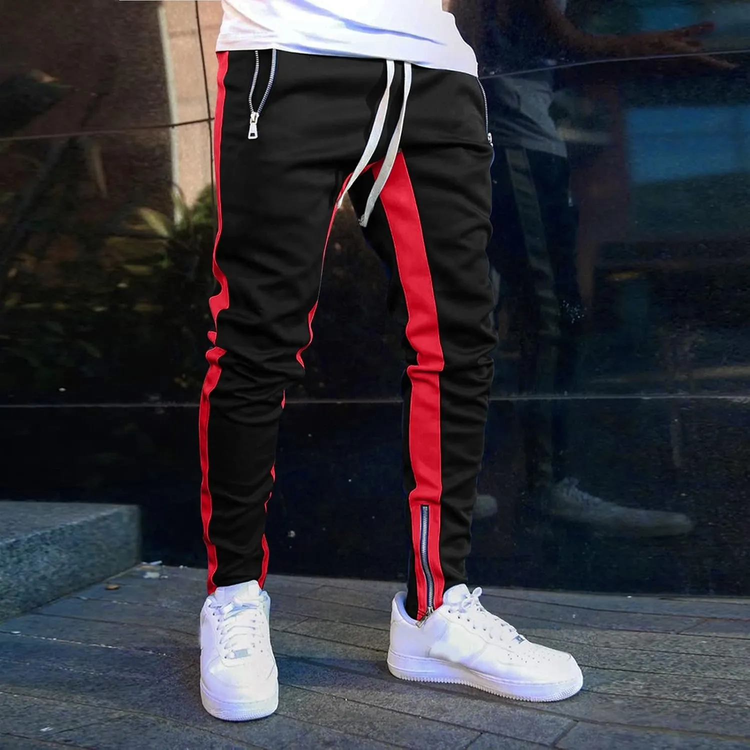 Sweatpants for Men Big and Tall Casual Mens Gifts Cargo Pants Hiking Workout Joggers Pants Fleece Joggers Sweat Pants