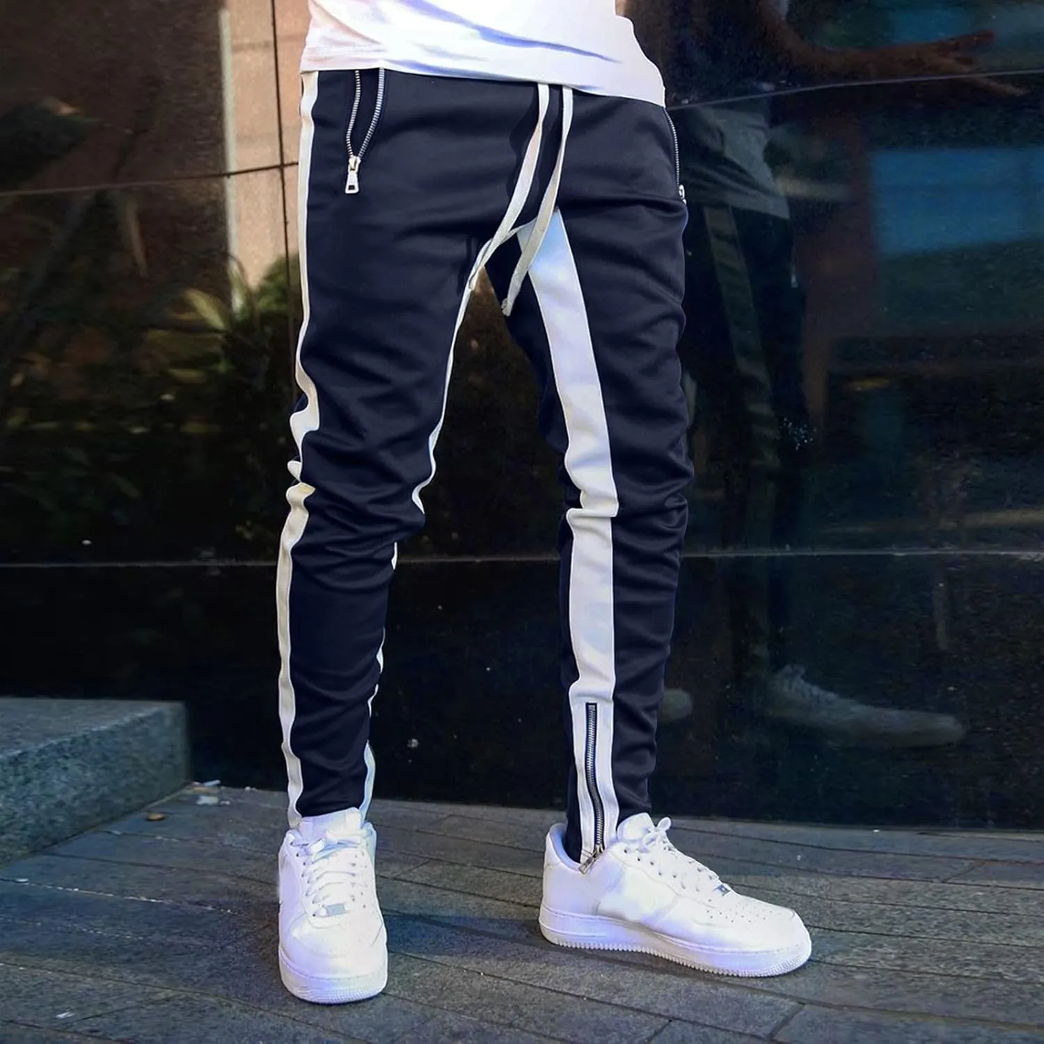 Sweatpants for Men Big and Tall Casual Mens Gifts Cargo Pants Hiking Workout Joggers Pants Fleece Joggers Sweat Pants