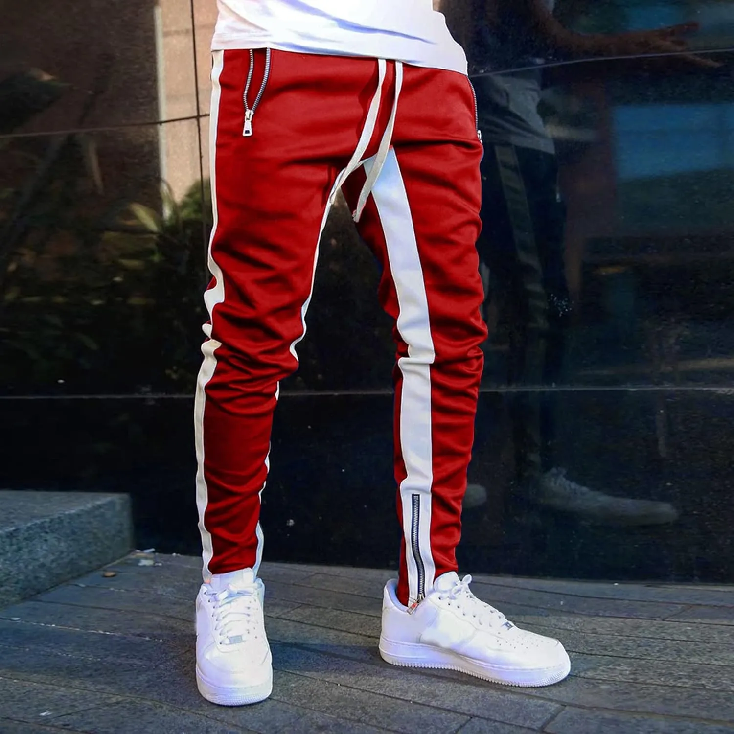 Sweatpants for Men Big and Tall Casual Mens Gifts Cargo Pants Hiking Workout Joggers Pants Fleece Joggers Sweat Pants