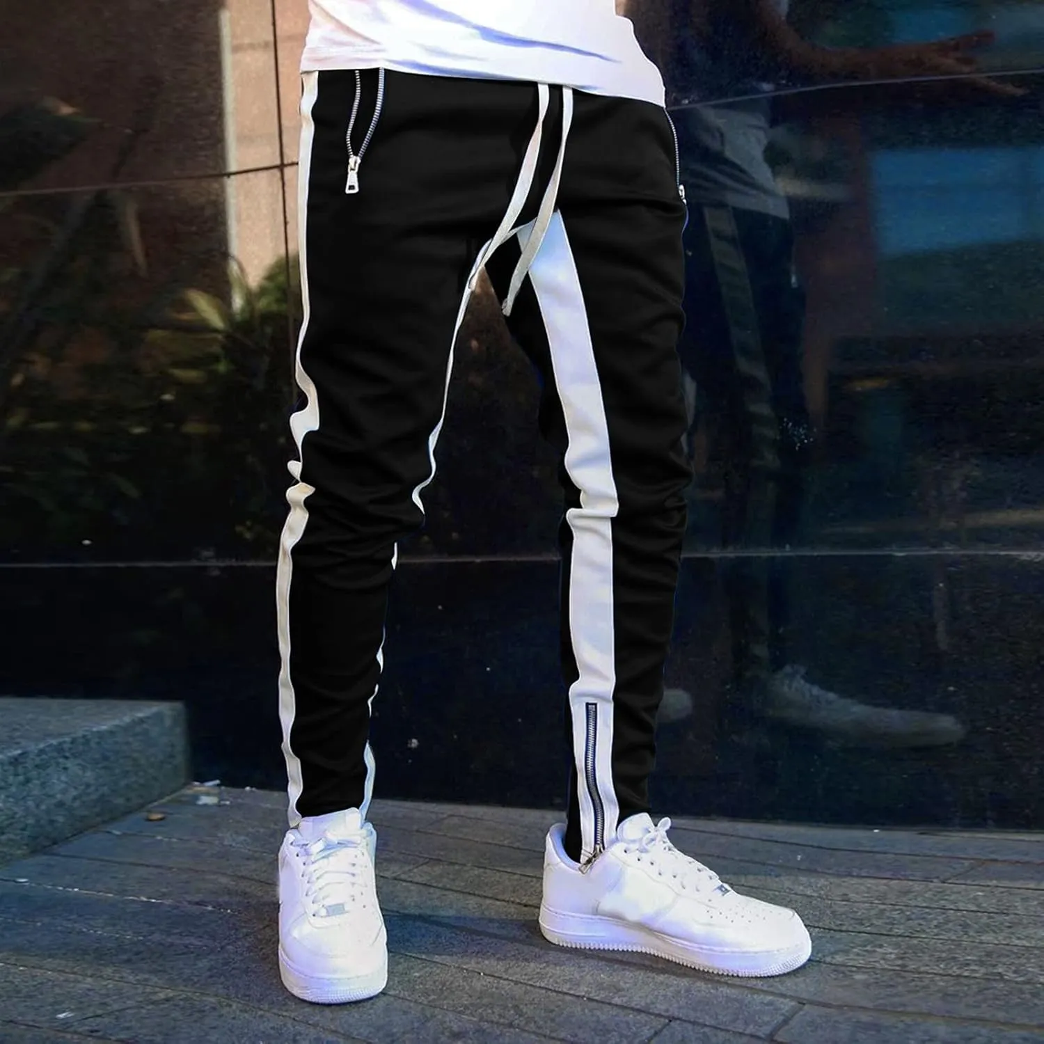 Sweatpants for Men Big and Tall Casual Mens Gifts Cargo Pants Hiking Workout Joggers Pants Fleece Joggers Sweat Pants