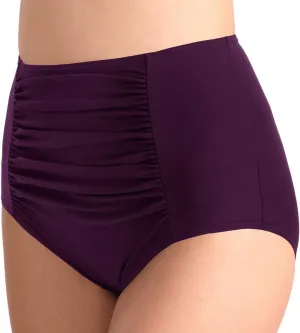 T1FE 1SFE Women High Waisted Bikini Bottoms Tummy Control Swimsuit Bottoms Ruched Full Coverage Swim Bottom High Rise