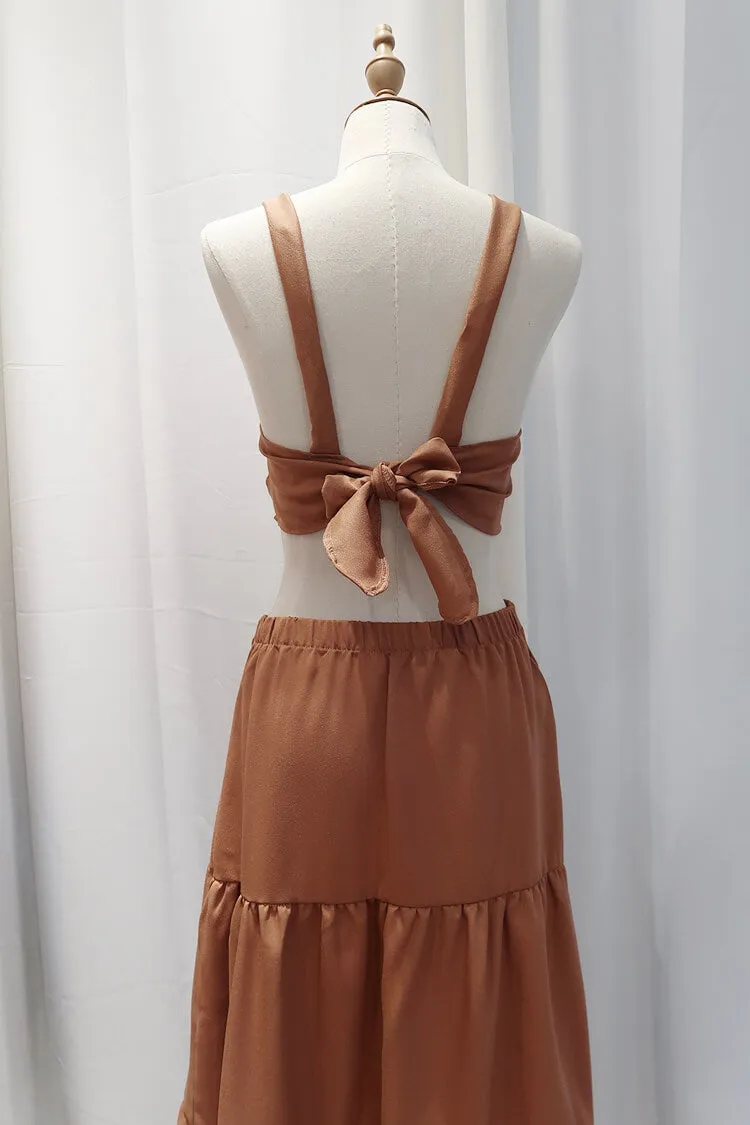 Therese Cropped Top and Tiered Skirt Coordinates