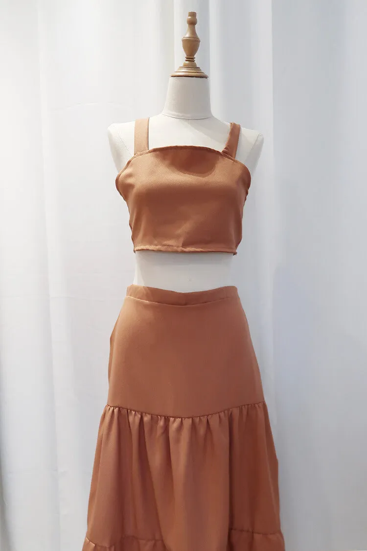 Therese Cropped Top and Tiered Skirt Coordinates