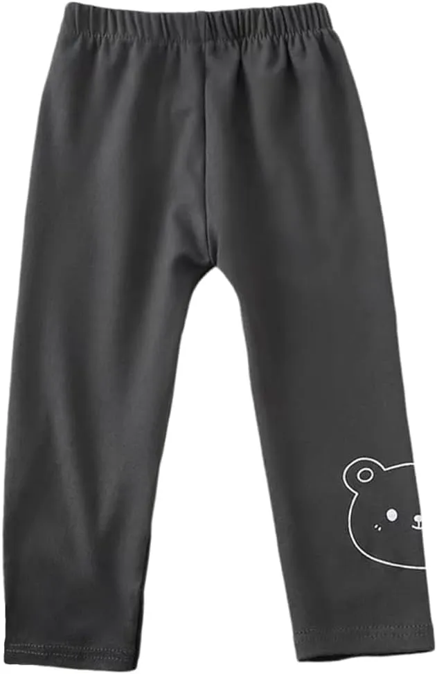 Toddler Leggings for Baby Girls Fleece Warm Pull On Bottoms Leggings Pants 9M-4T