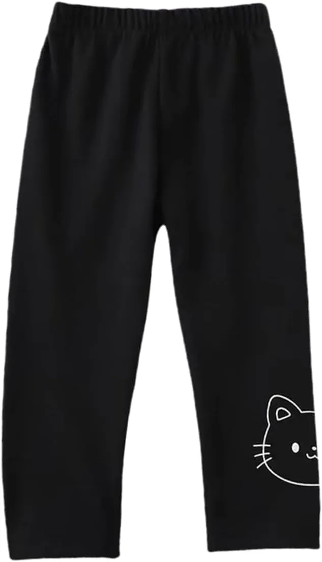 Toddler Leggings for Baby Girls Fleece Warm Pull On Bottoms Leggings Pants 9M-4T
