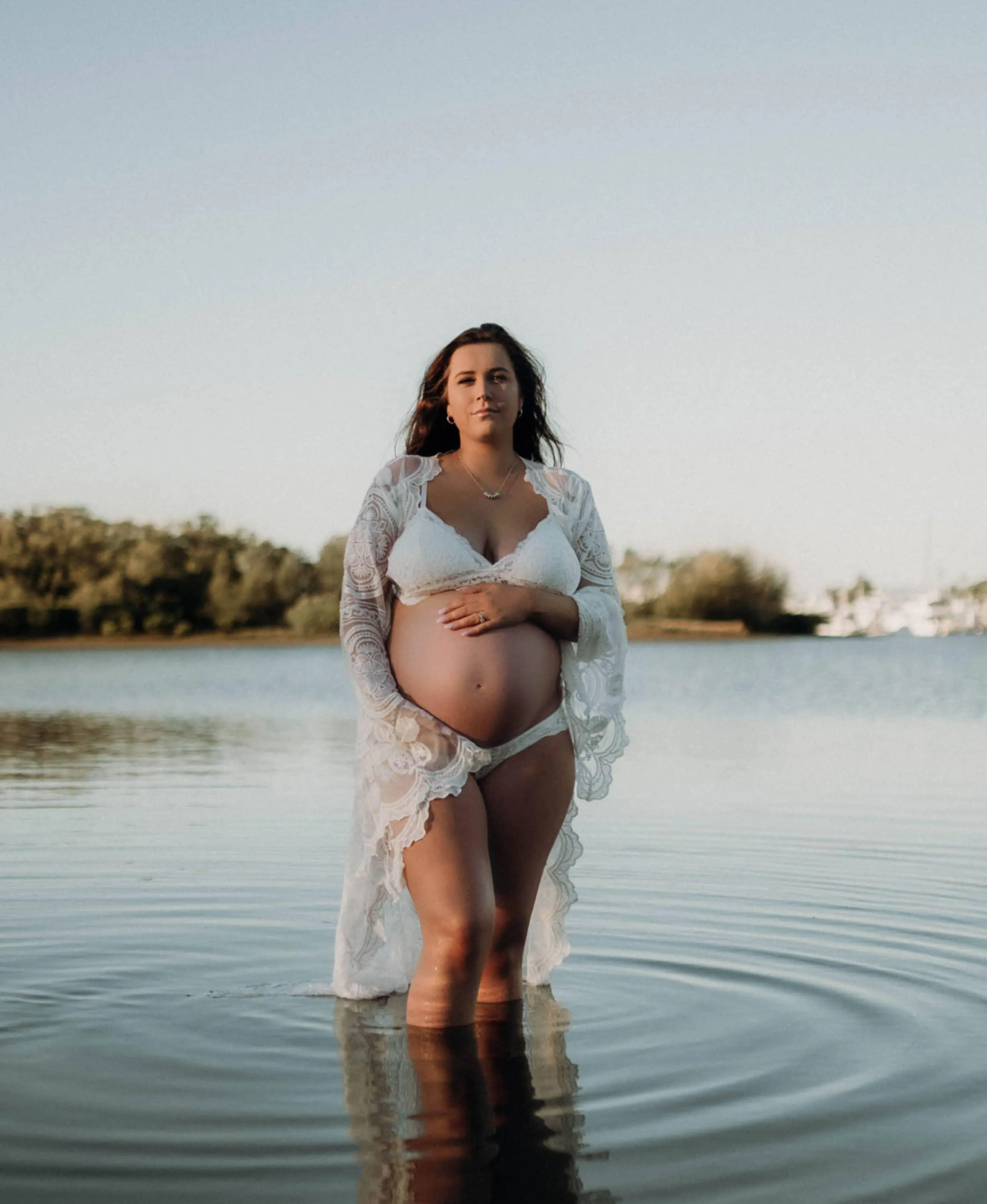 Willow White Lace Robe