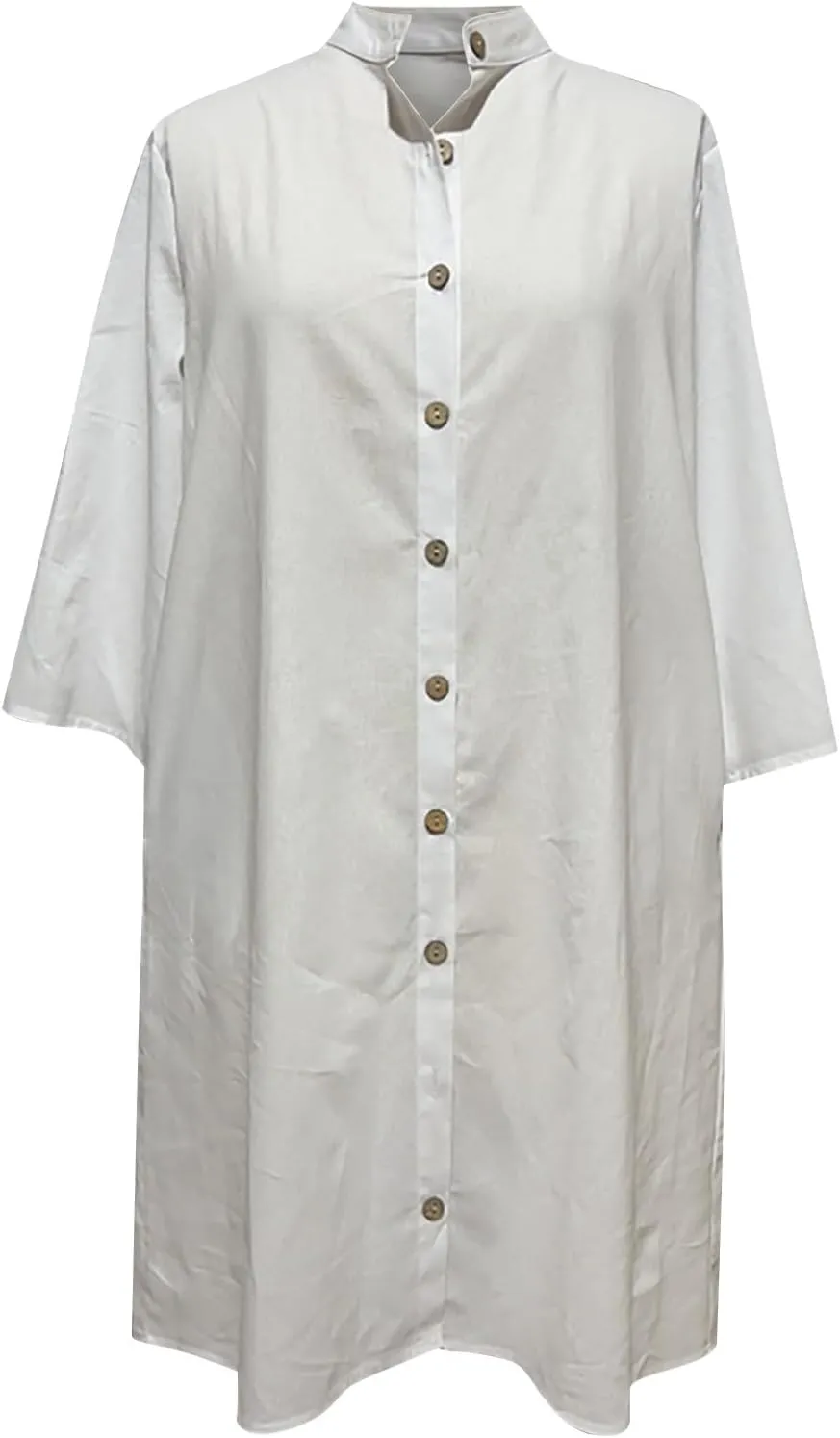Womens Casual Shirt Dresses 2025 Cotton Short Sleeve Button Down Bathing Suit Cover up Beach Pleated Shirt Dresses