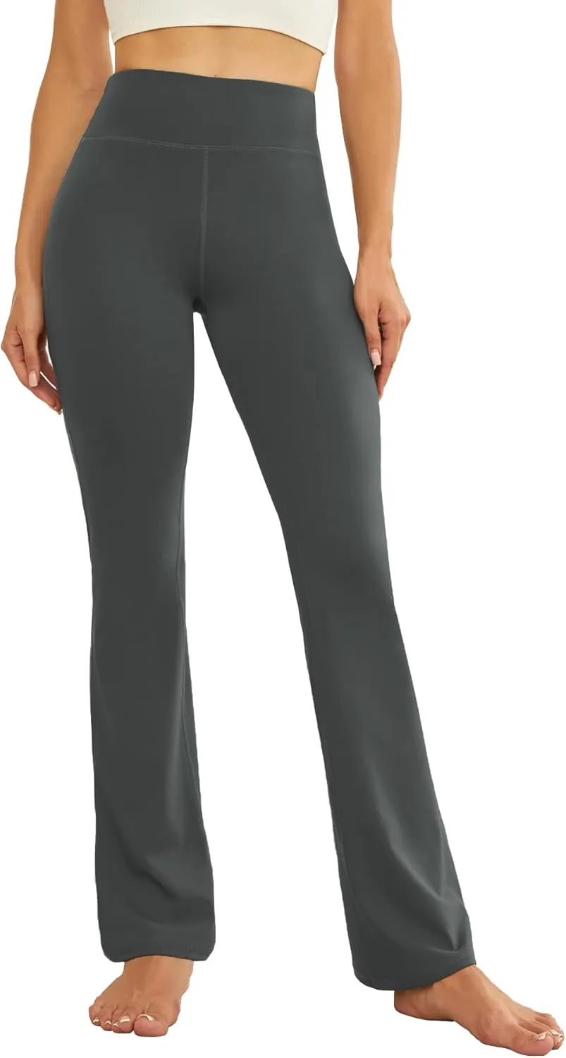 Women's Flare Yoga Pants High Waisted Flared Leggings Bootcut Workout Bell Bottoms Leggings Tummy Control