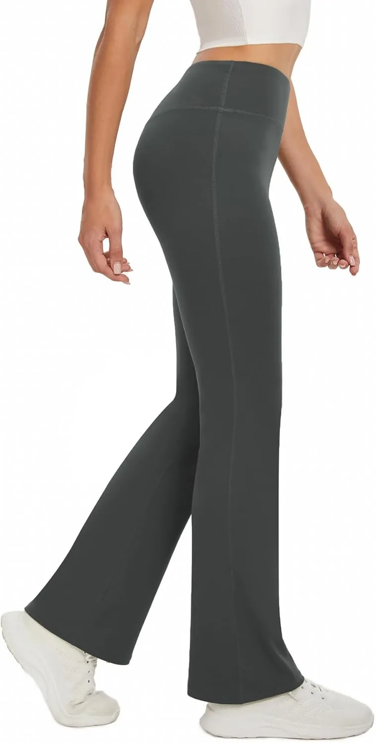 Women's Flare Yoga Pants High Waisted Flared Leggings Bootcut Workout Bell Bottoms Leggings Tummy Control