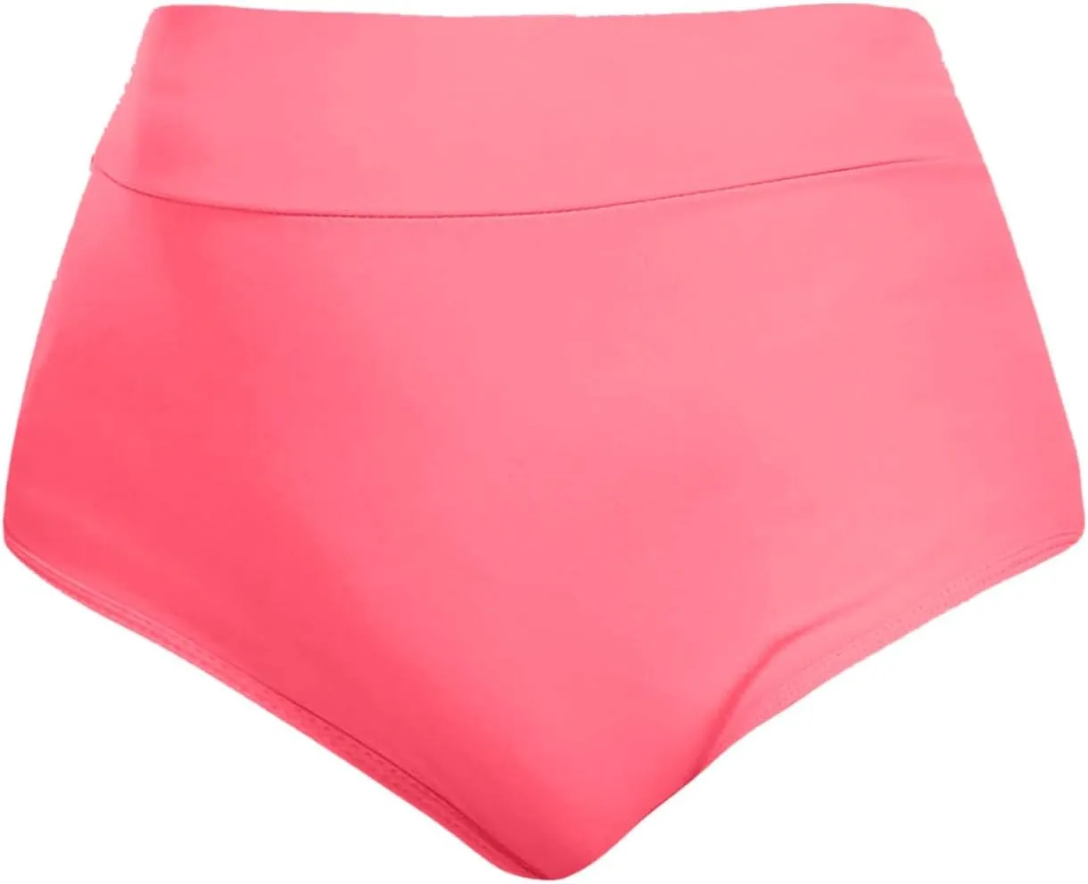 Women's High Waist Swimsuits Booty Shorts V Back Scrunch Gym Workout Hot Shorts Butt Lifting Cheeky Bikinis Bottoms