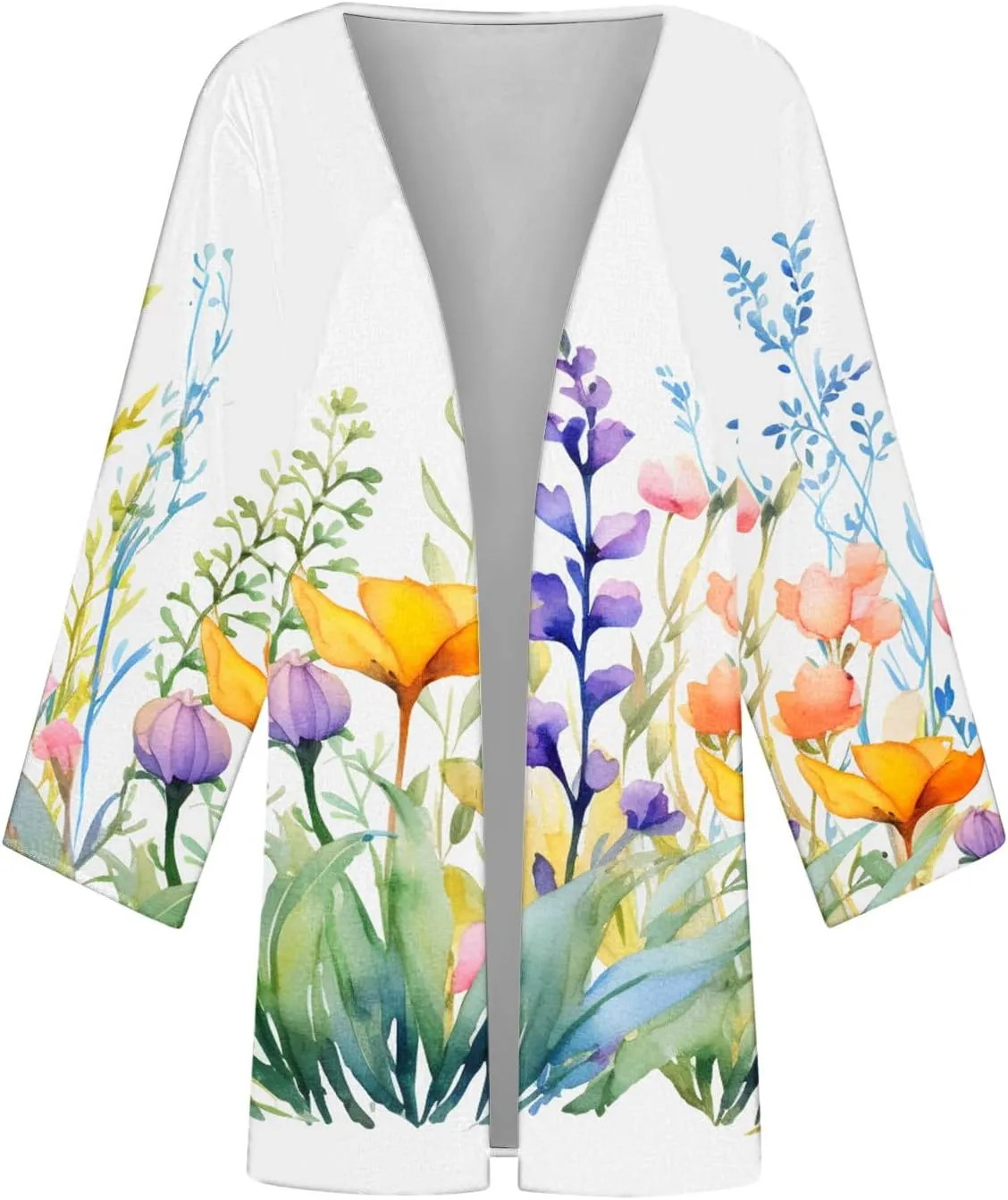Womens Kimono Cardigan Beach Swimsuit Cover Up Summer Vacation Floral Print Cardigans 2025 Casual Lightweight Clothes