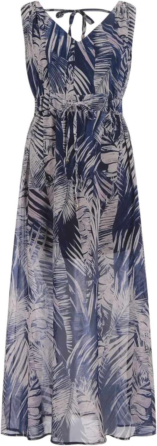 Womens Long Sleeve Dresses Floral Dresses for Women Turtle Neck Chiffon Beach Hawaiian Cardigan Maxi Long Dresses