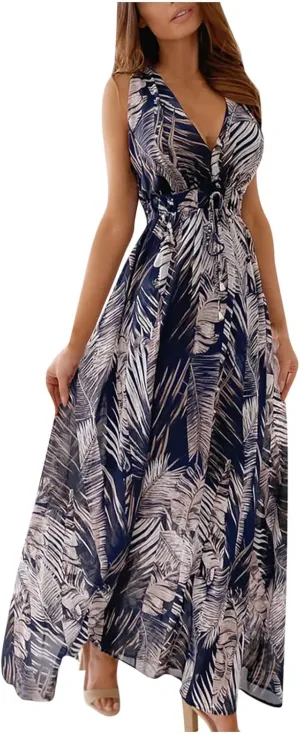Womens Long Sleeve Dresses Floral Dresses for Women Turtle Neck Chiffon Beach Hawaiian Cardigan Maxi Long Dresses