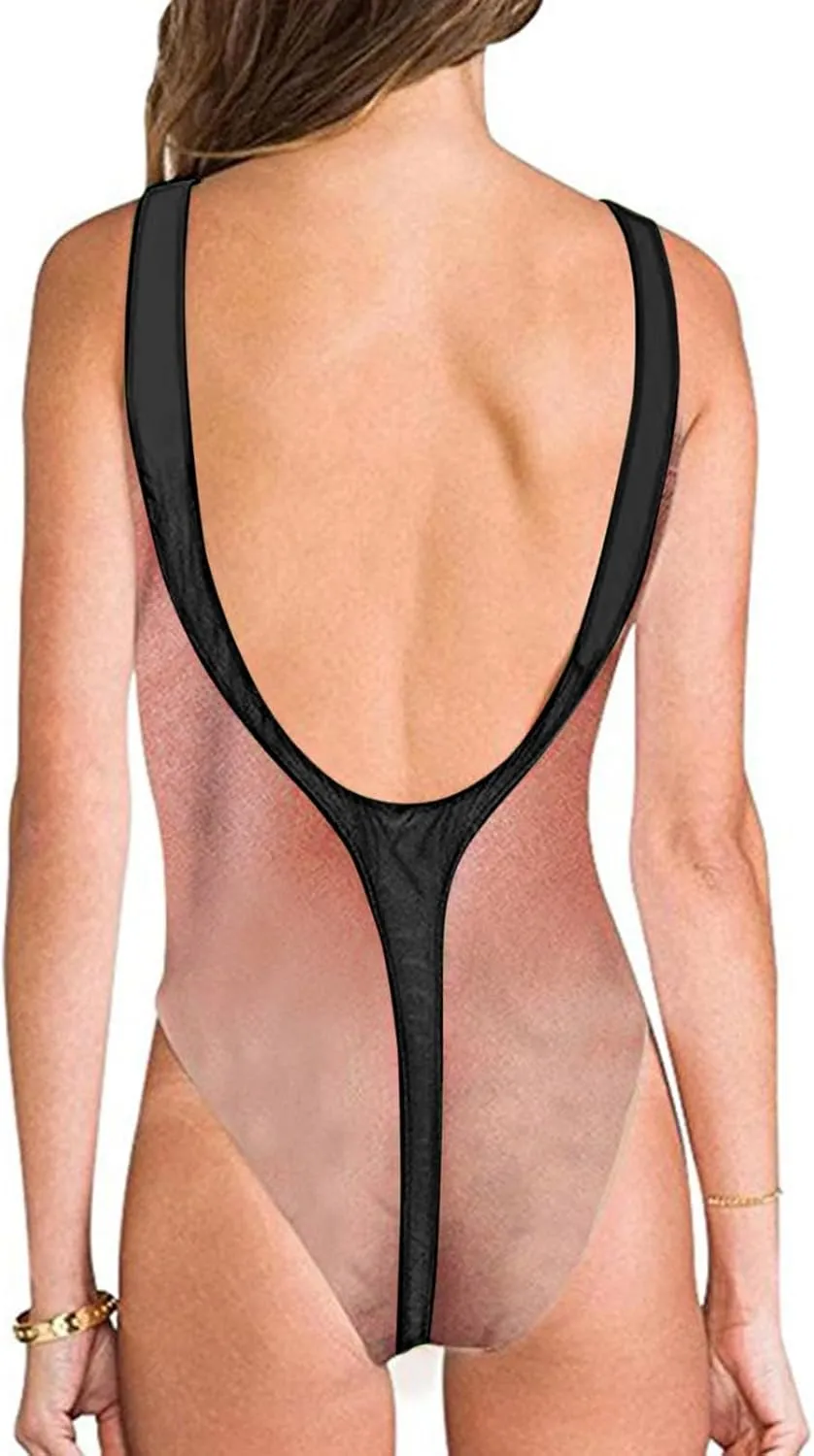 Women's One Piece Swim Dress Women's High Waisted Bathing Suit Wrap Tie Back Monokini Swimwear 1 Bottom Swim Coverup