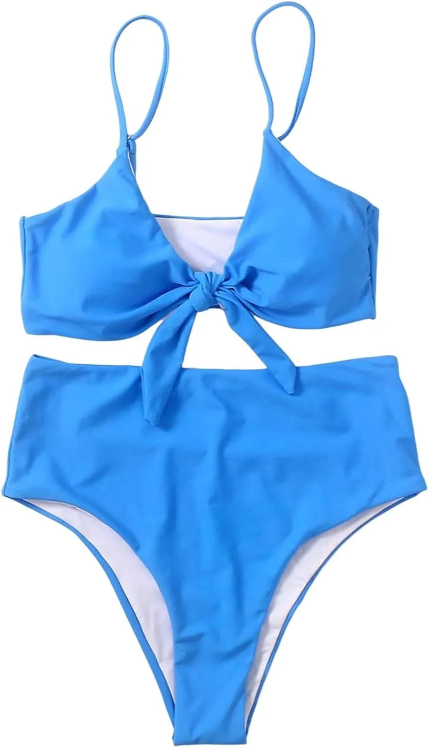 Women's Solid Color Fashionable Casual Strap Triangular Bikini Swimsuit Set Mens Bikini Underwear