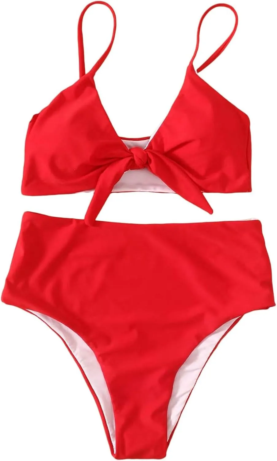 Women's Solid Color Fashionable Casual Strap Triangular Bikini Swimsuit Set Mens Bikini Underwear