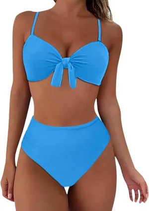 Women's Solid Color Fashionable Casual Strap Triangular Bikini Swimsuit Set Mens Bikini Underwear