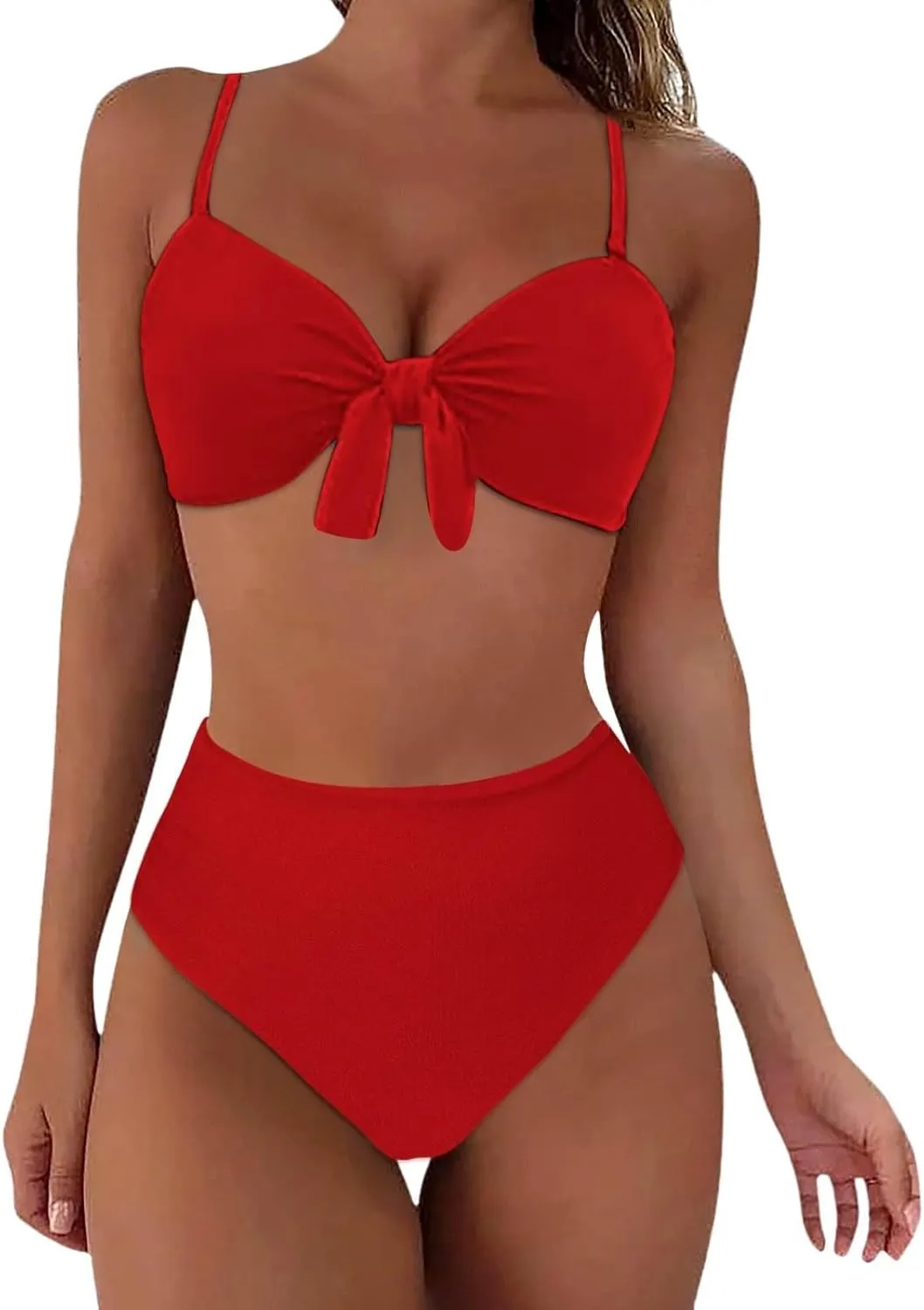 Women's Solid Color Fashionable Casual Strap Triangular Bikini Swimsuit Set Mens Bikini Underwear