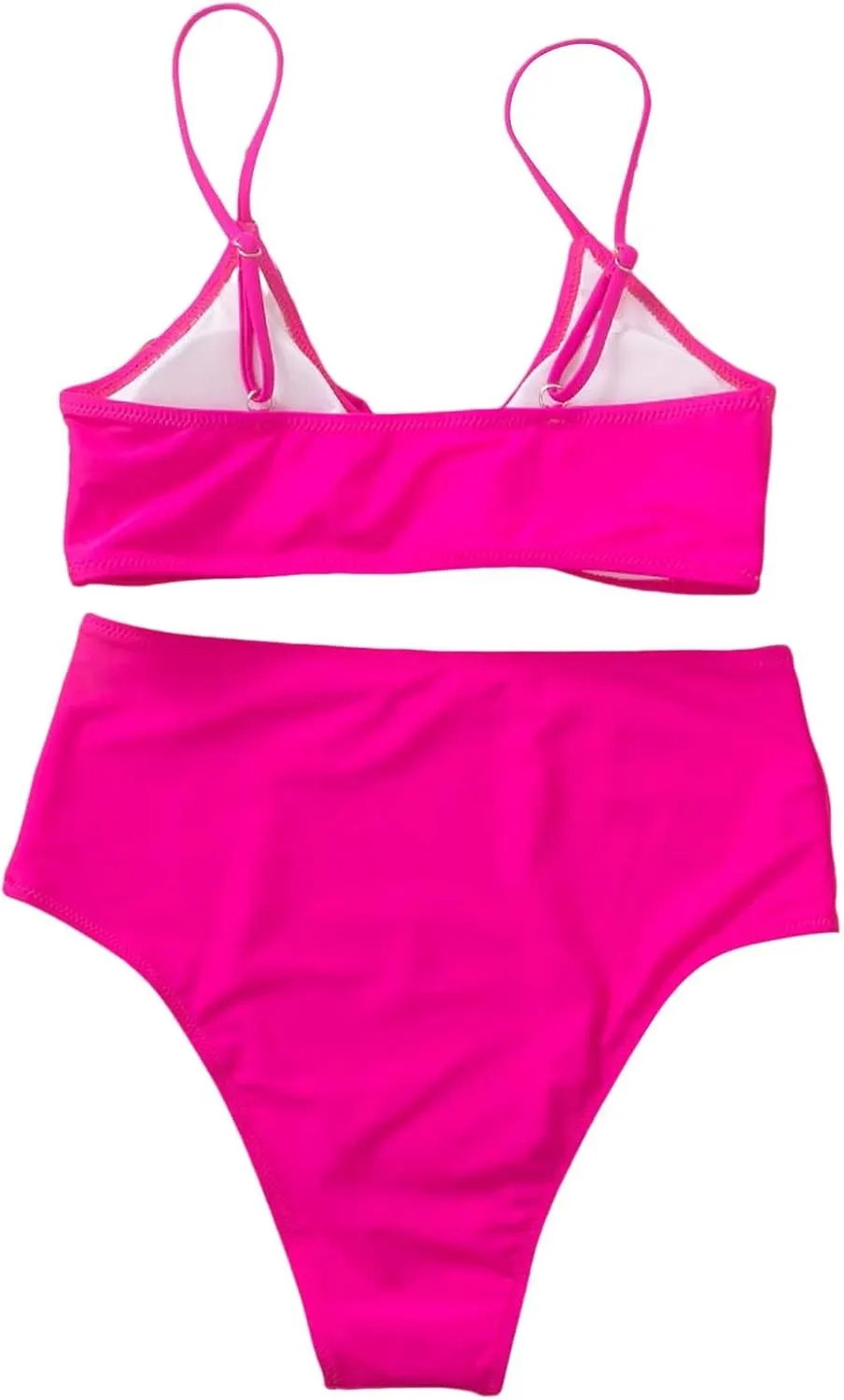 Women's Solid Color Fashionable Casual Strap Triangular Bikini Swimsuit Set Mens Bikini Underwear