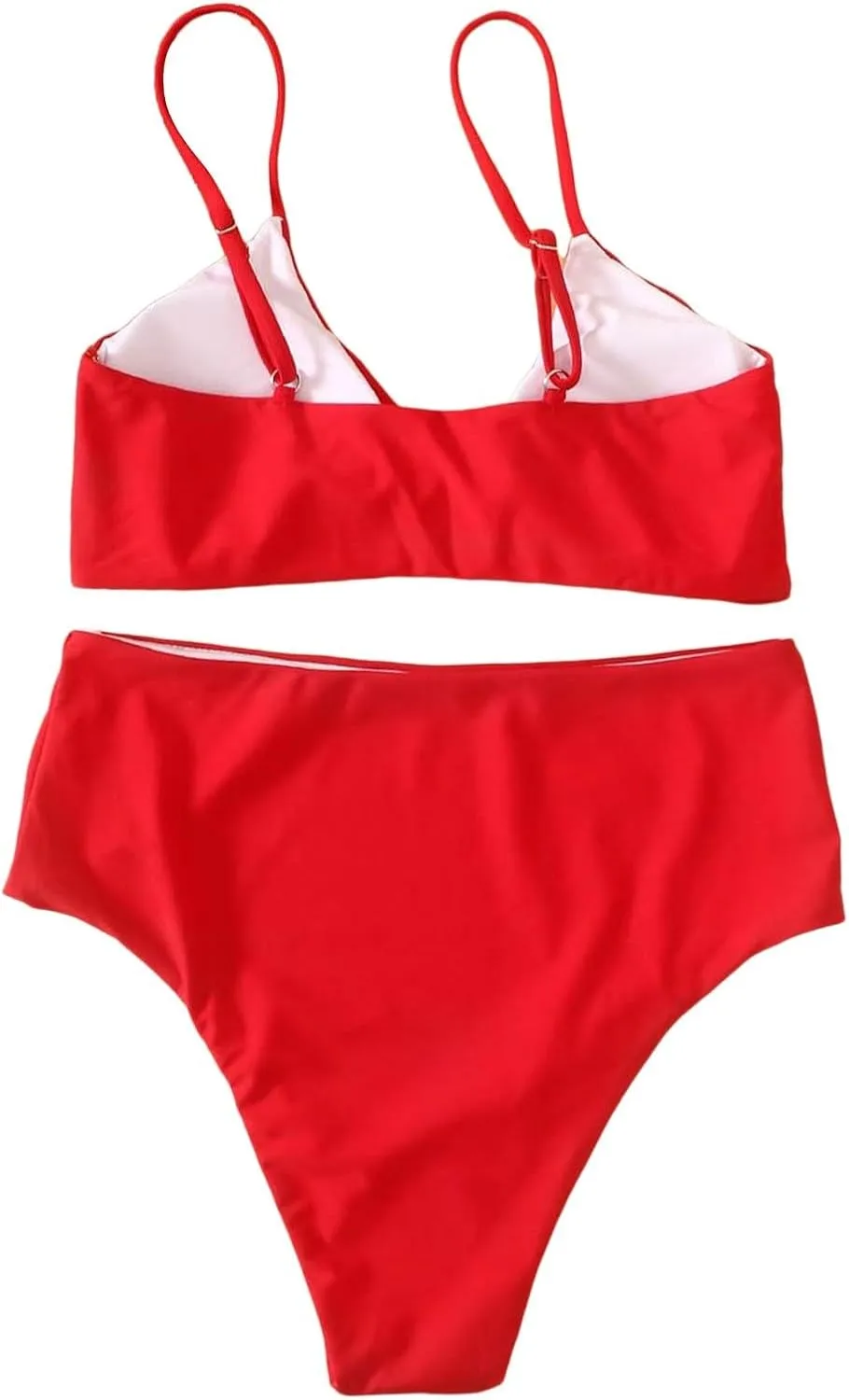 Women's Solid Color Fashionable Casual Strap Triangular Bikini Swimsuit Set Mens Bikini Underwear
