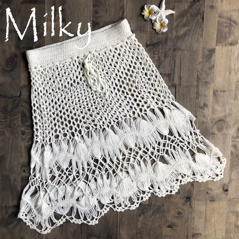 Women's Summer Crochet Cotton Cover-Up