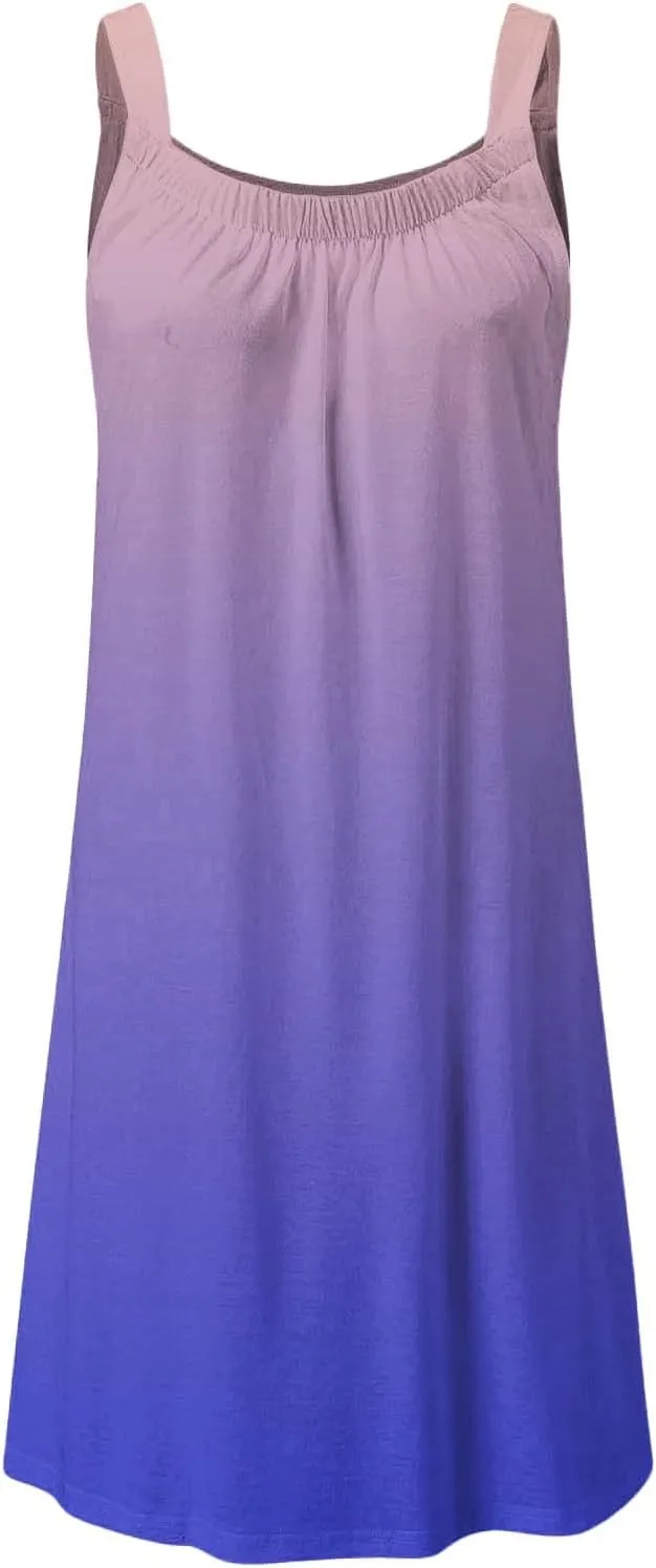 Womens Summer Dresses Sundresses Petite Sexy Pleated Spaghetti Straps Ruched Dresses Beach Resort Wear for Women 2025
