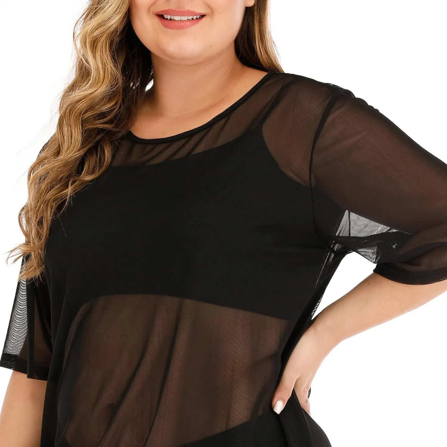Womens Summer Large Womens Sexy Beach Skirt Bikini Blouse Loose Dress Swimsuit and Cover up Set for Women