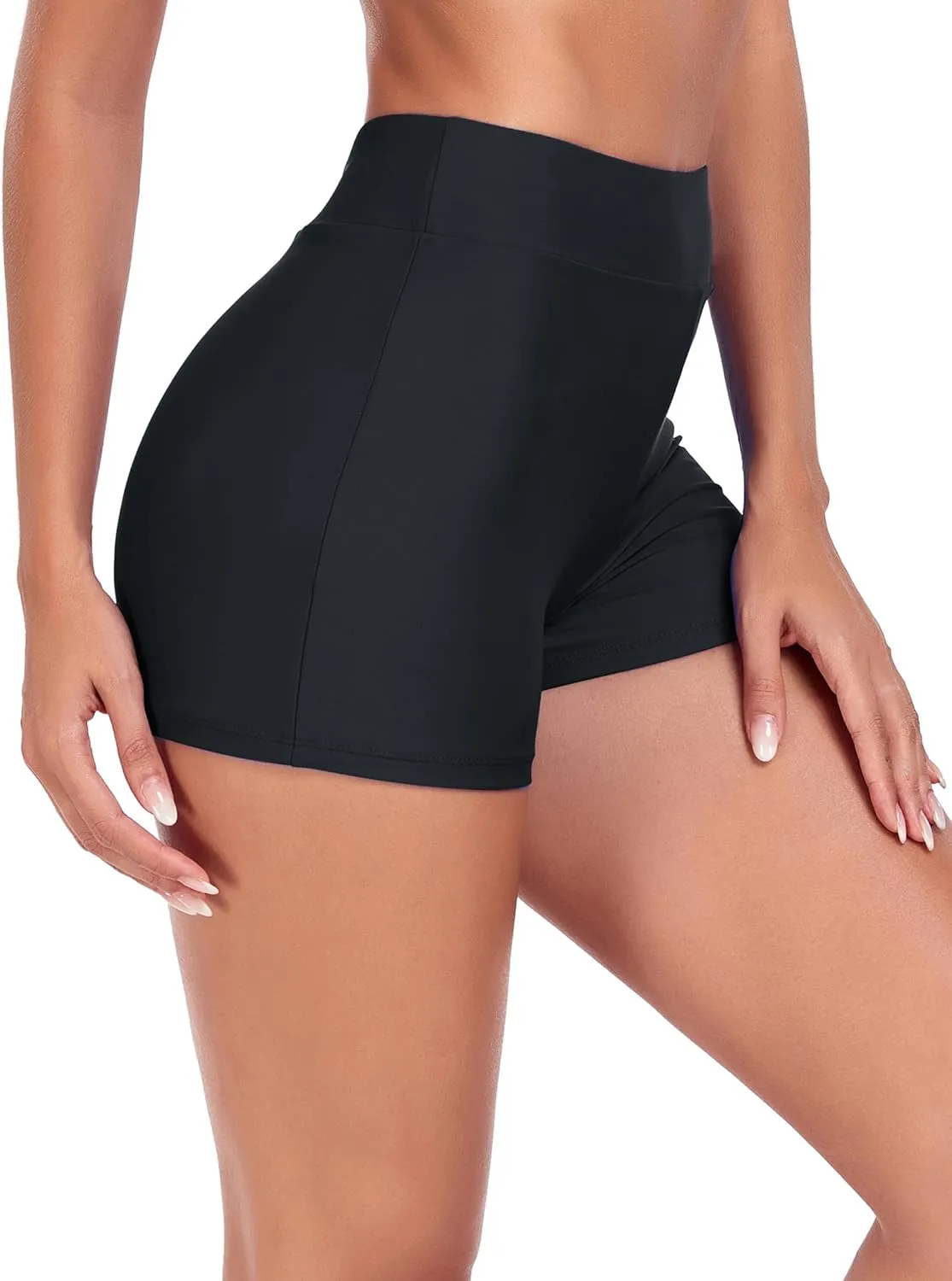 Women's Swim Board Shorts Swimming Bottoms High Waisted Tummy Control Swimsuits Beach Shorts Bathing Trunks