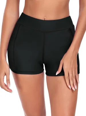 Women's Swim Board Shorts Swimming Bottoms High Waisted Tummy Control Swimsuits Beach Shorts Bathing Trunks