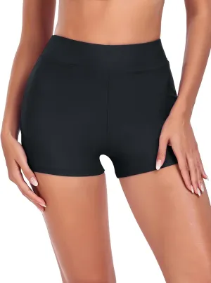 Women's Swim Board Shorts Swimming Bottoms High Waisted Tummy Control Swimsuits Beach Shorts Bathing Trunks