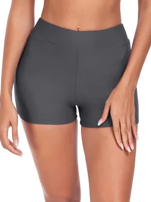 Women's Swim Board Shorts Swimming Bottoms High Waisted Tummy Control Swimsuits Beach Shorts Bathing Trunks