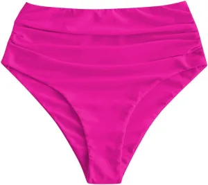 ZAFUL Women High Waisted Bikini Bottoms Ruched Swimsuit Bottom Tummy Control Bathing Suit Bottoms