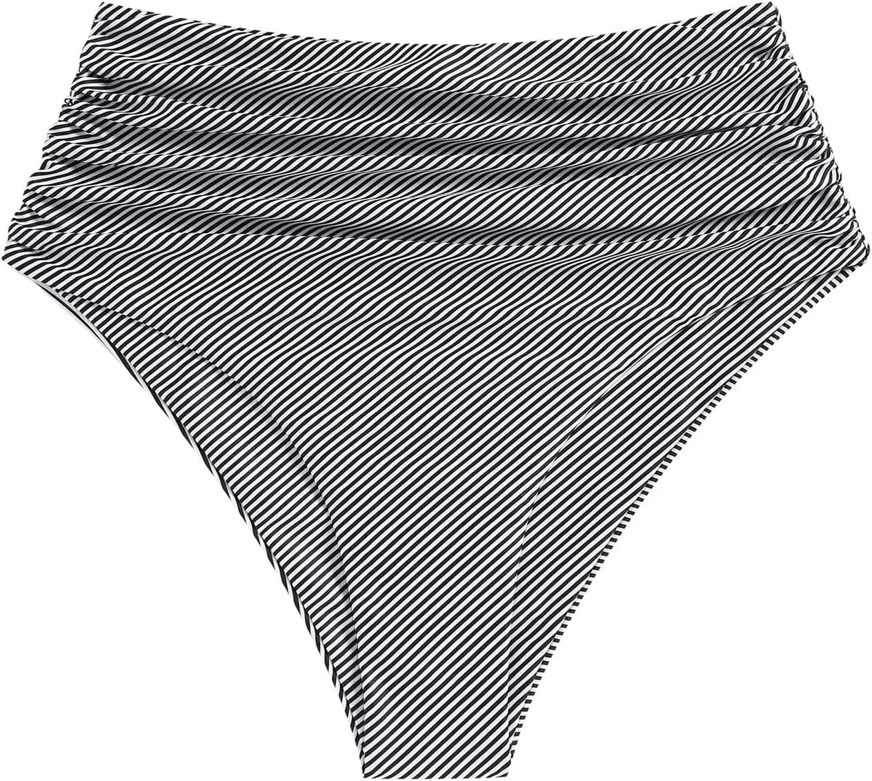 ZAFUL Women High Waisted Bikini Bottoms Ruched Swimsuit Bottom Tummy Control Bathing Suit Bottoms