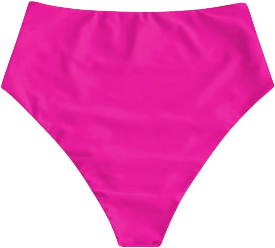 ZAFUL Women High Waisted Bikini Bottoms Ruched Swimsuit Bottom Tummy Control Bathing Suit Bottoms