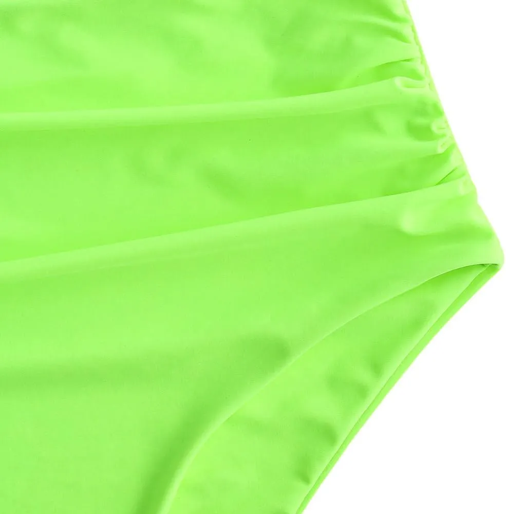 ZAFUL Women High Waisted Bikini Bottoms Ruched Swimsuit Bottom Tummy Control Bathing Suit Bottoms