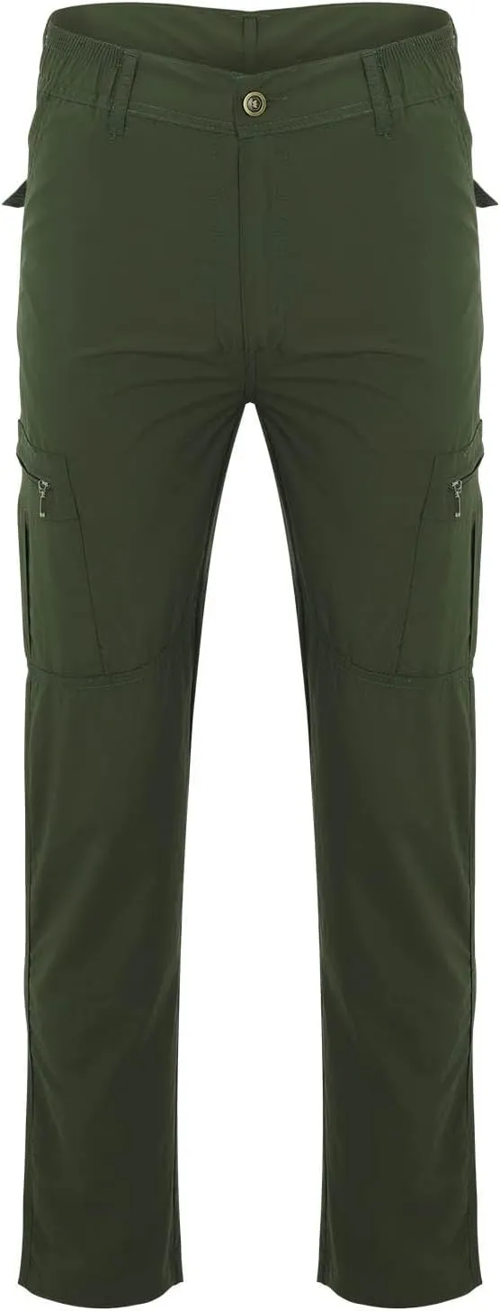 ZYXTIM Men's Tactical Pants, Plus Size Durable Water Resistant Ripstop Cargo Pants, Multi Pockets Stretch Hiking Work Pants