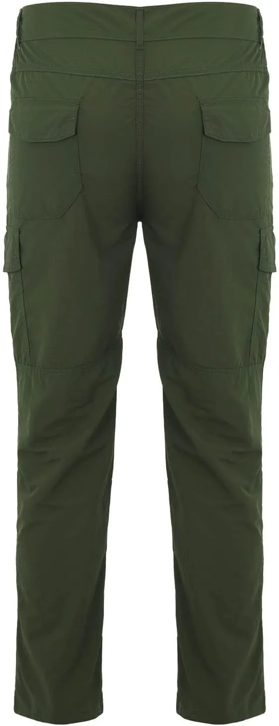 ZYXTIM Men's Tactical Pants, Plus Size Durable Water Resistant Ripstop Cargo Pants, Multi Pockets Stretch Hiking Work Pants